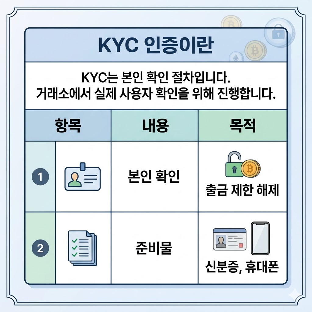 코인 KYC 본인확인 절차