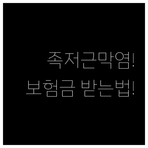 발바닥 통증 족저근막염 보험금 청구 ..