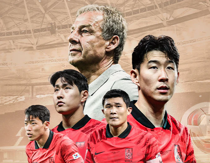 대한민국 축구 국가대표팀원들