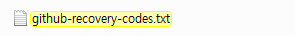 github-recovery-code.txt 파일