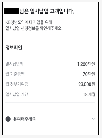 청년도약계좌 일시납입