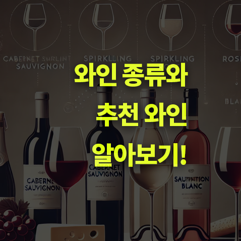 와인 종류와 입문용 추천 와인 알아보기!
