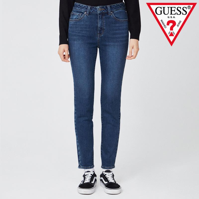 게스 여성 M톤 기모 슬림 스키니 YM4D9183