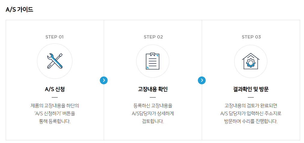 하츠 A/S 접수