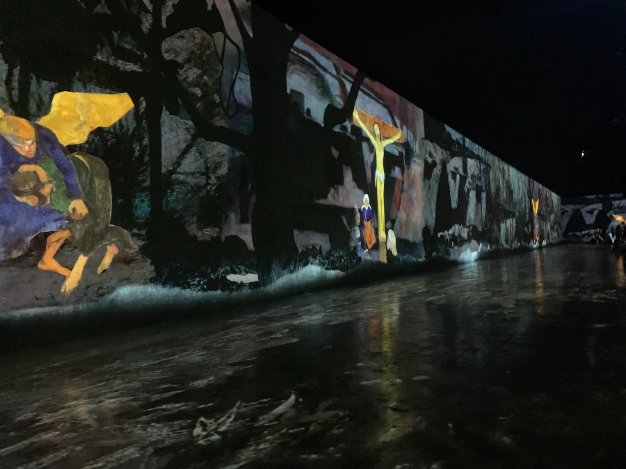 빛의 벙커 고갱 미디어 아트