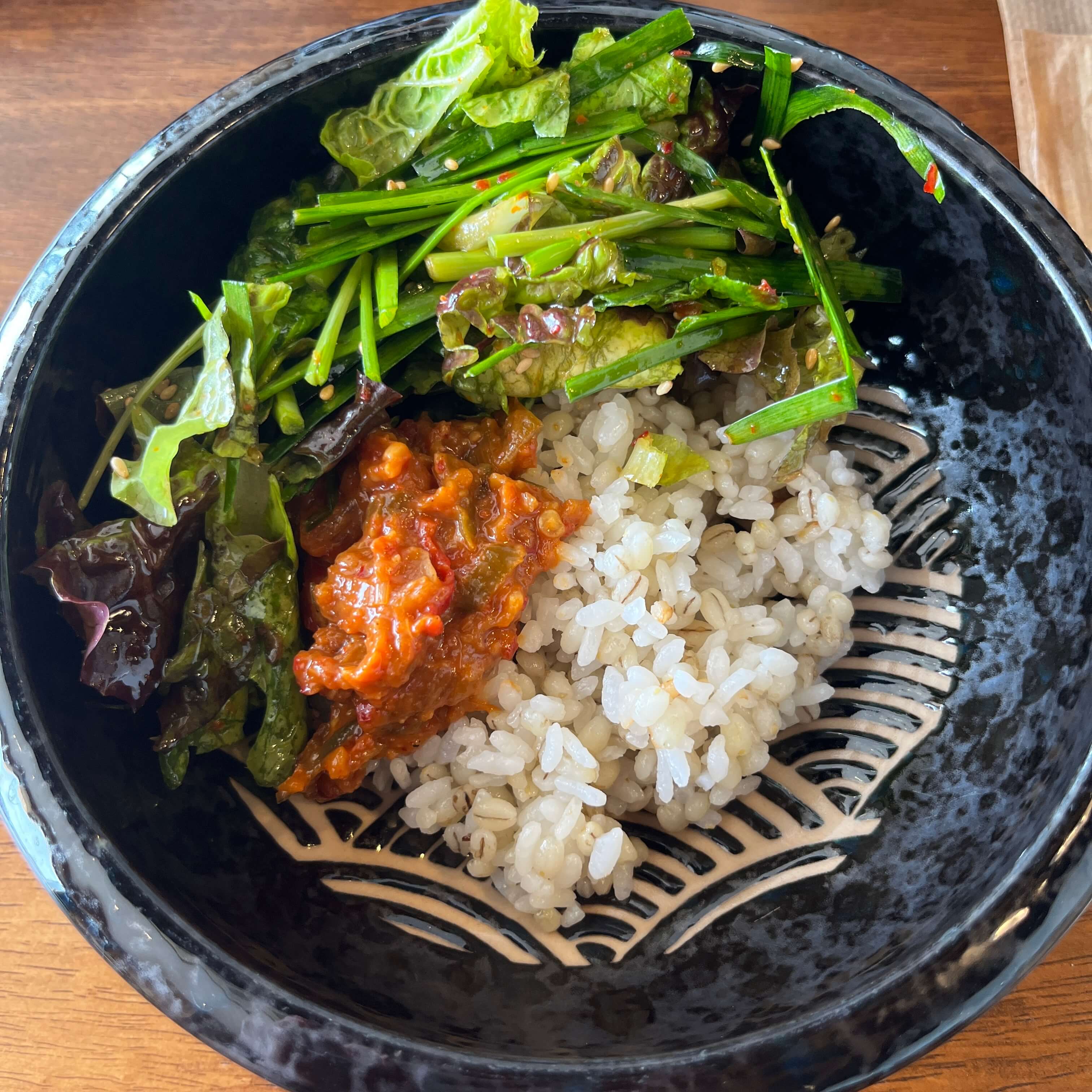 강된장 보리밥