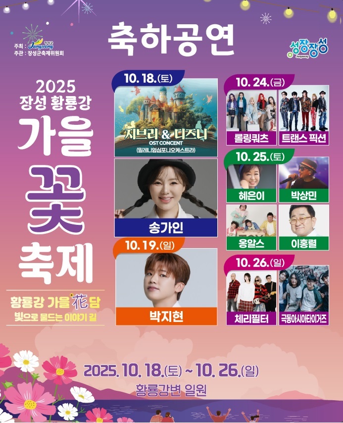 장성 황룡강 가을꽃 축제