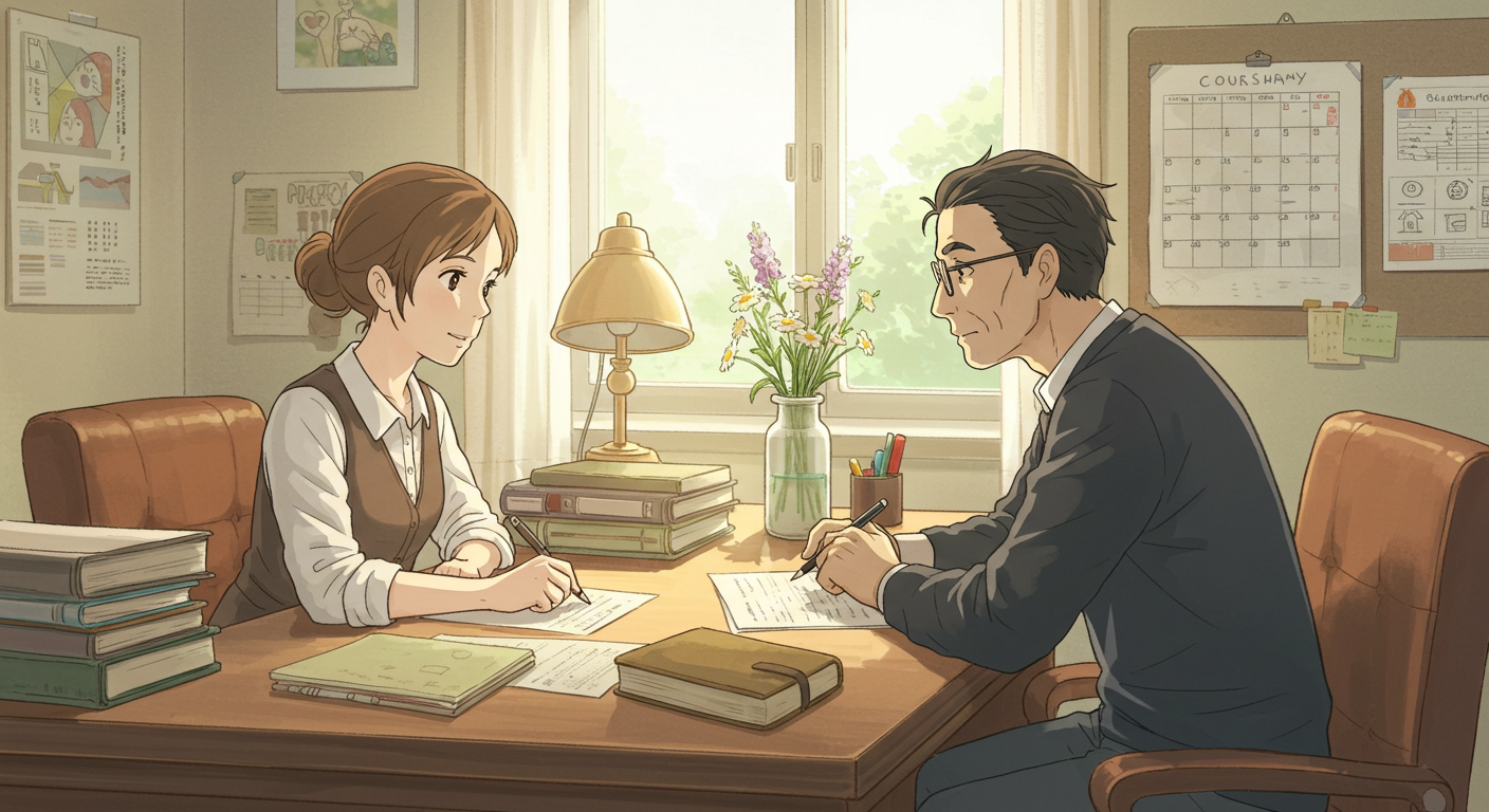 고용센터 상담 장면