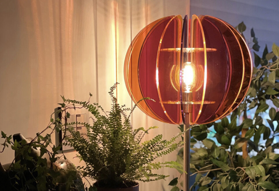 주황색 아크릴판 조명2