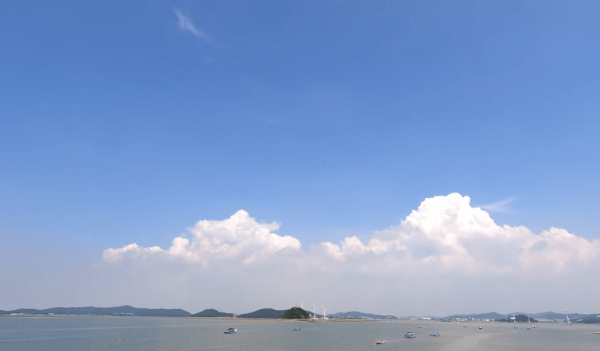 제부도에서 바라본 바다 광경