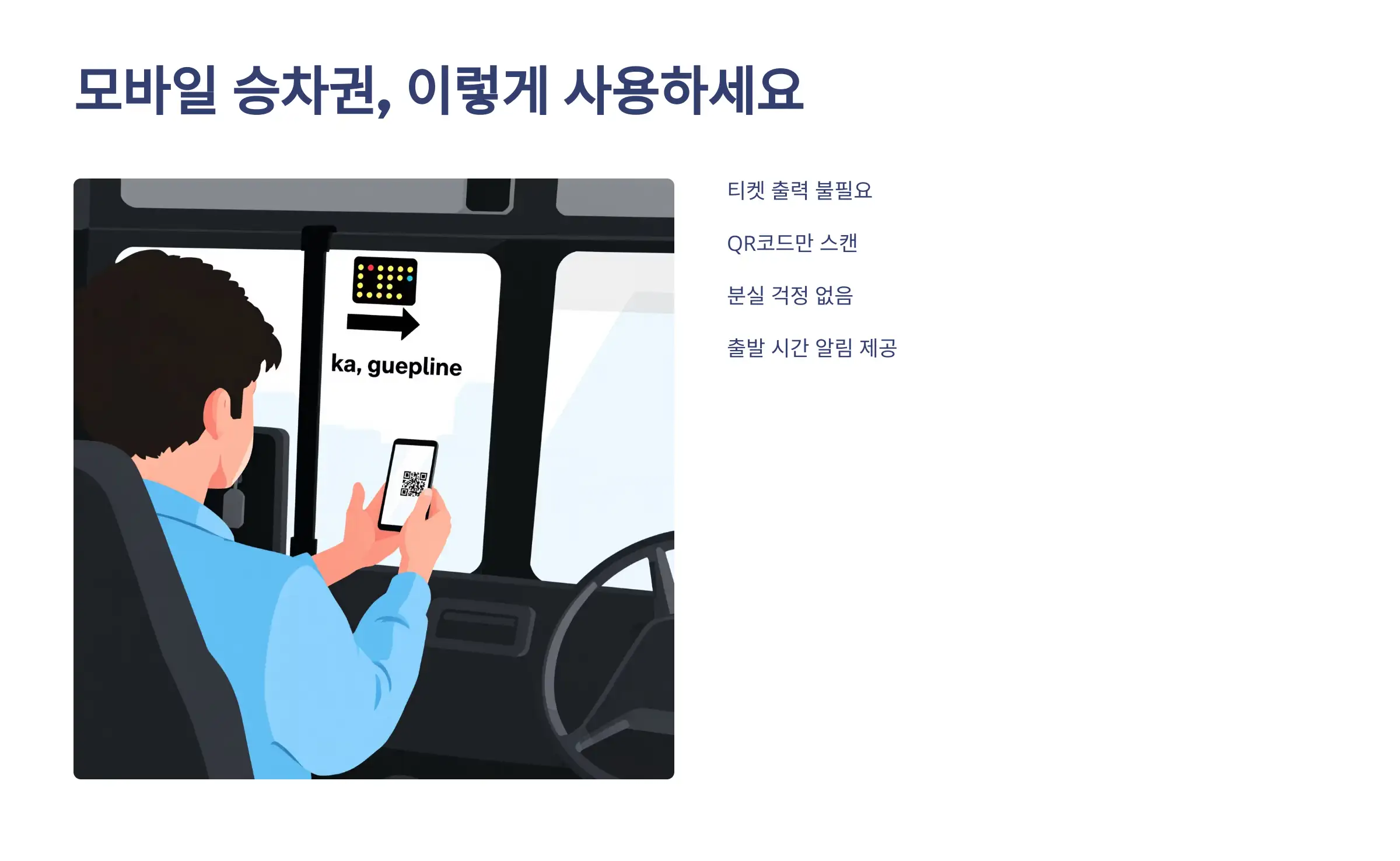 모바일 승차권, 이렇게 사용하세요