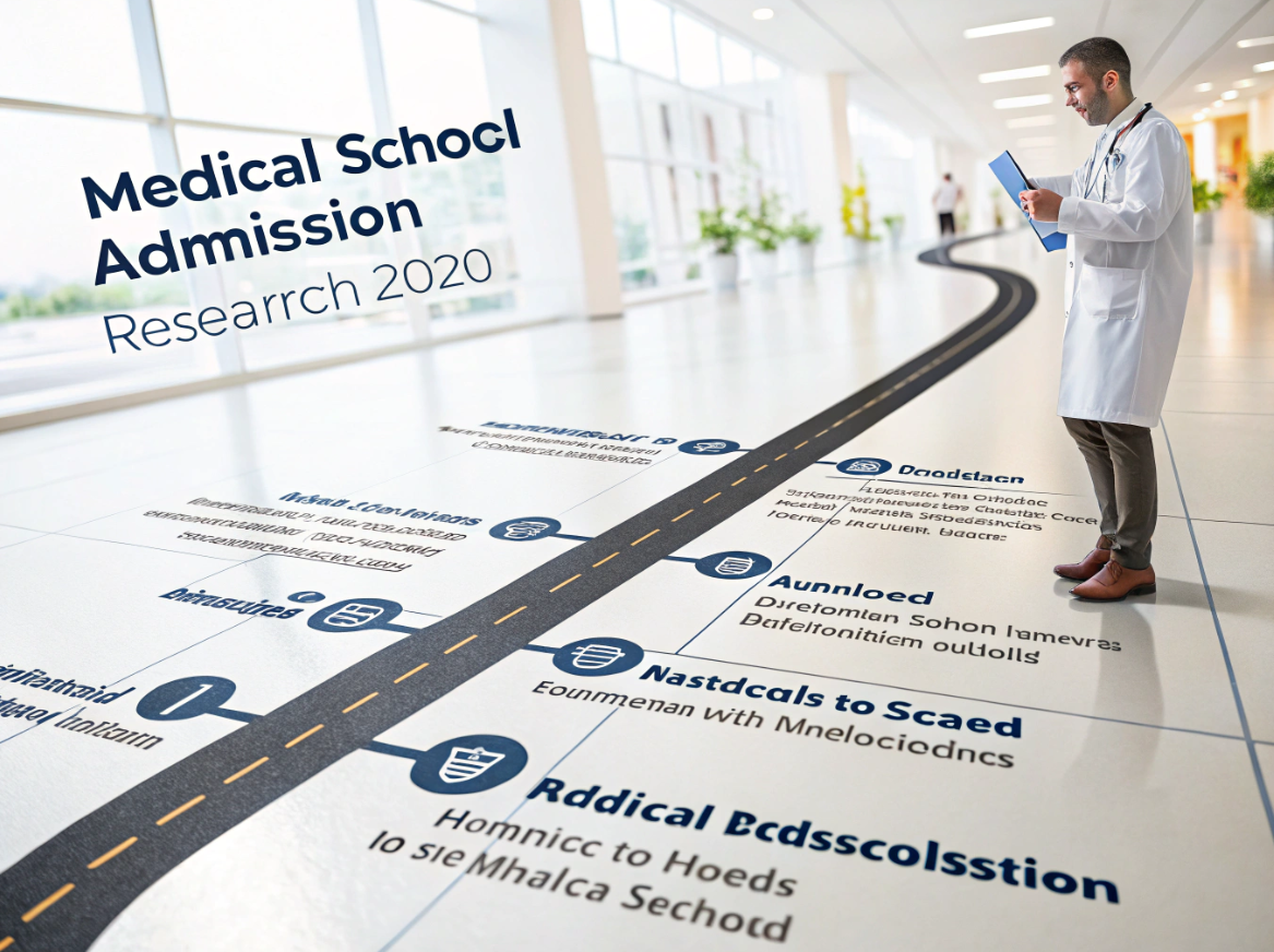 의대 진학정보 찾고 있는 모습