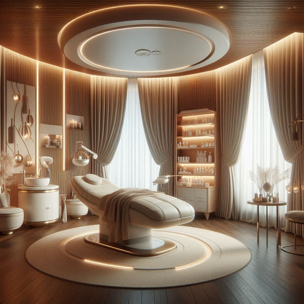 피부,체형관리 샵 배경