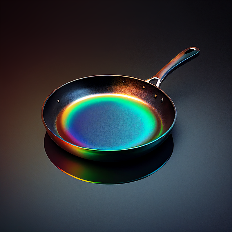 광이나는 프라이팬 이미지