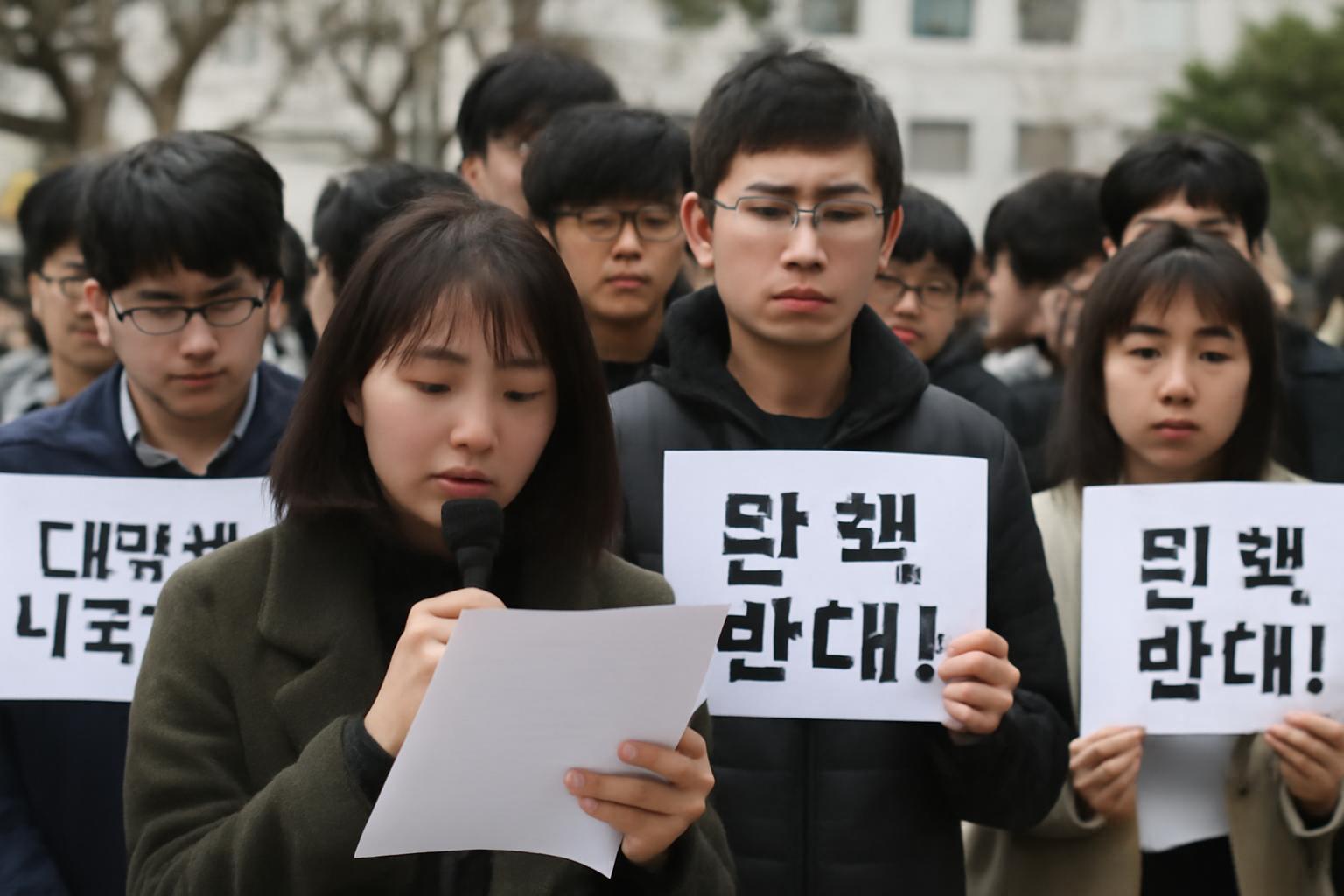 대학생 탄핵 반대 시국선언