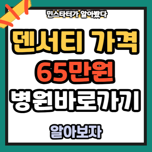 덴서티 가격 65만원 병원 추천 바로가기 (전국 2025년)
