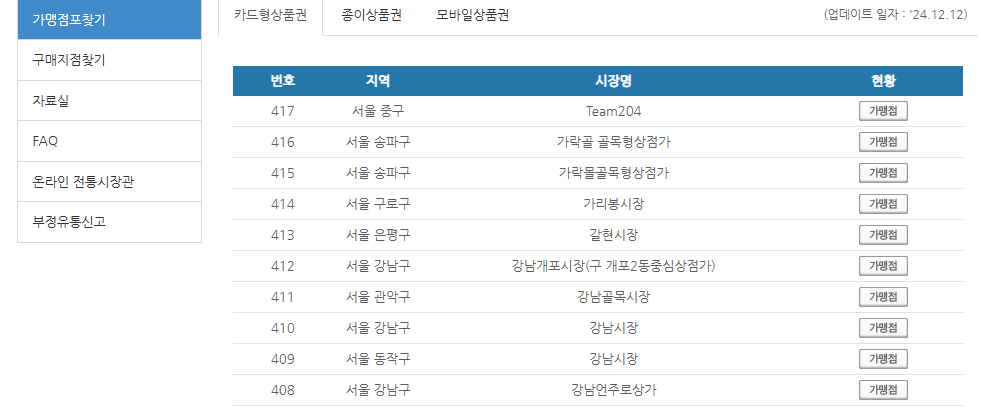 온누리 상품권 15% 할인 판매처 사용처