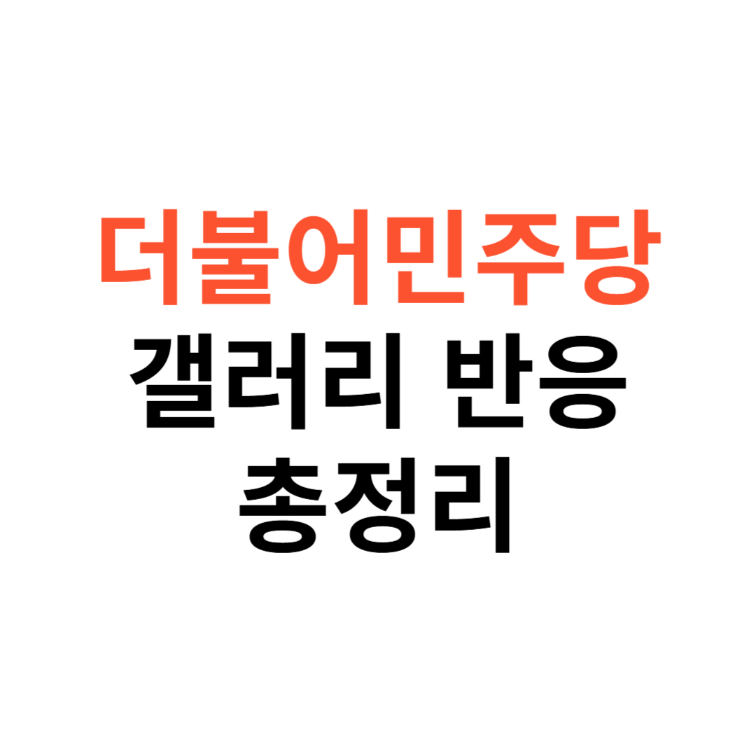 더불어민주당 갤러리