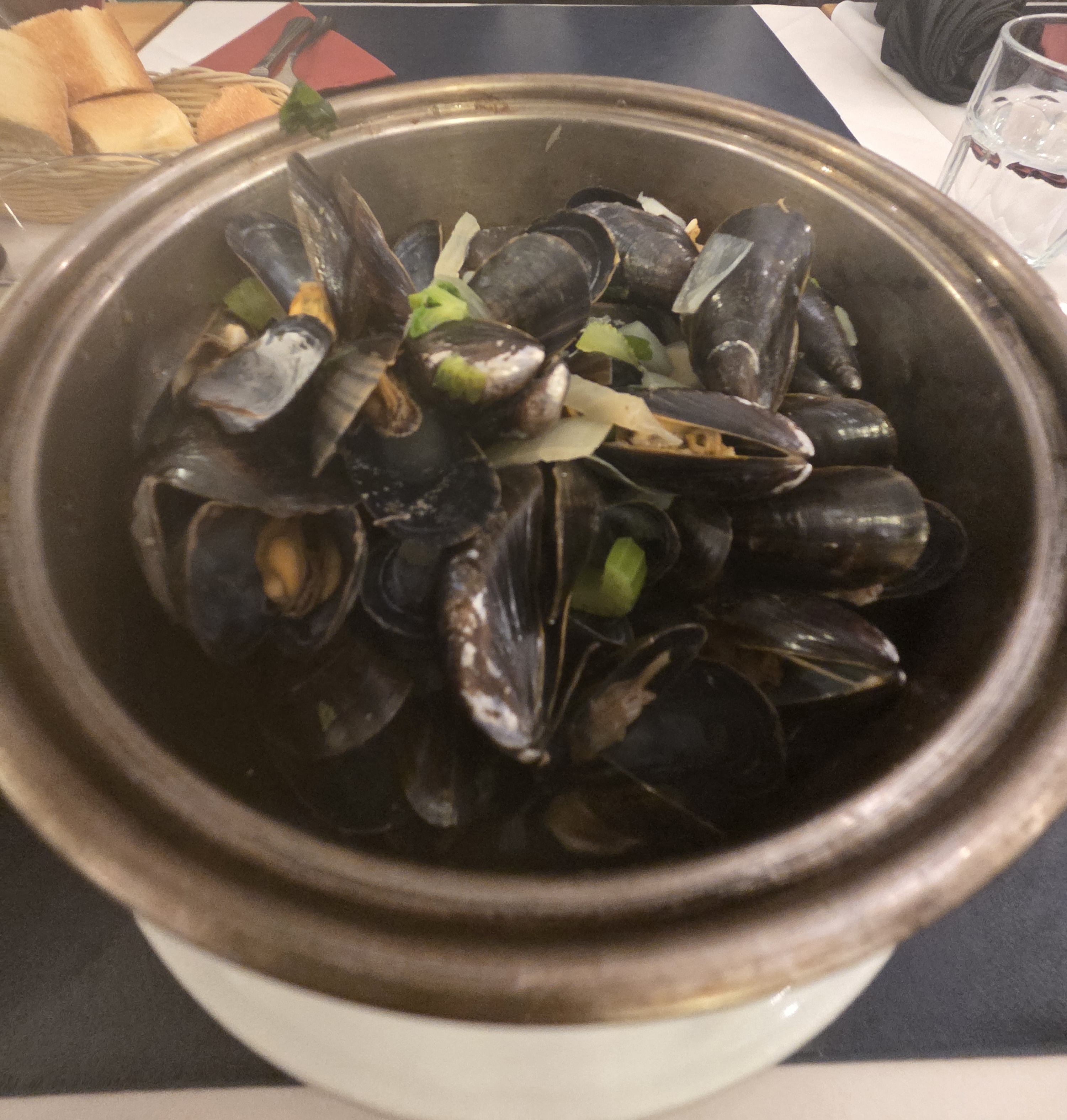 홍합요리 클로즈업