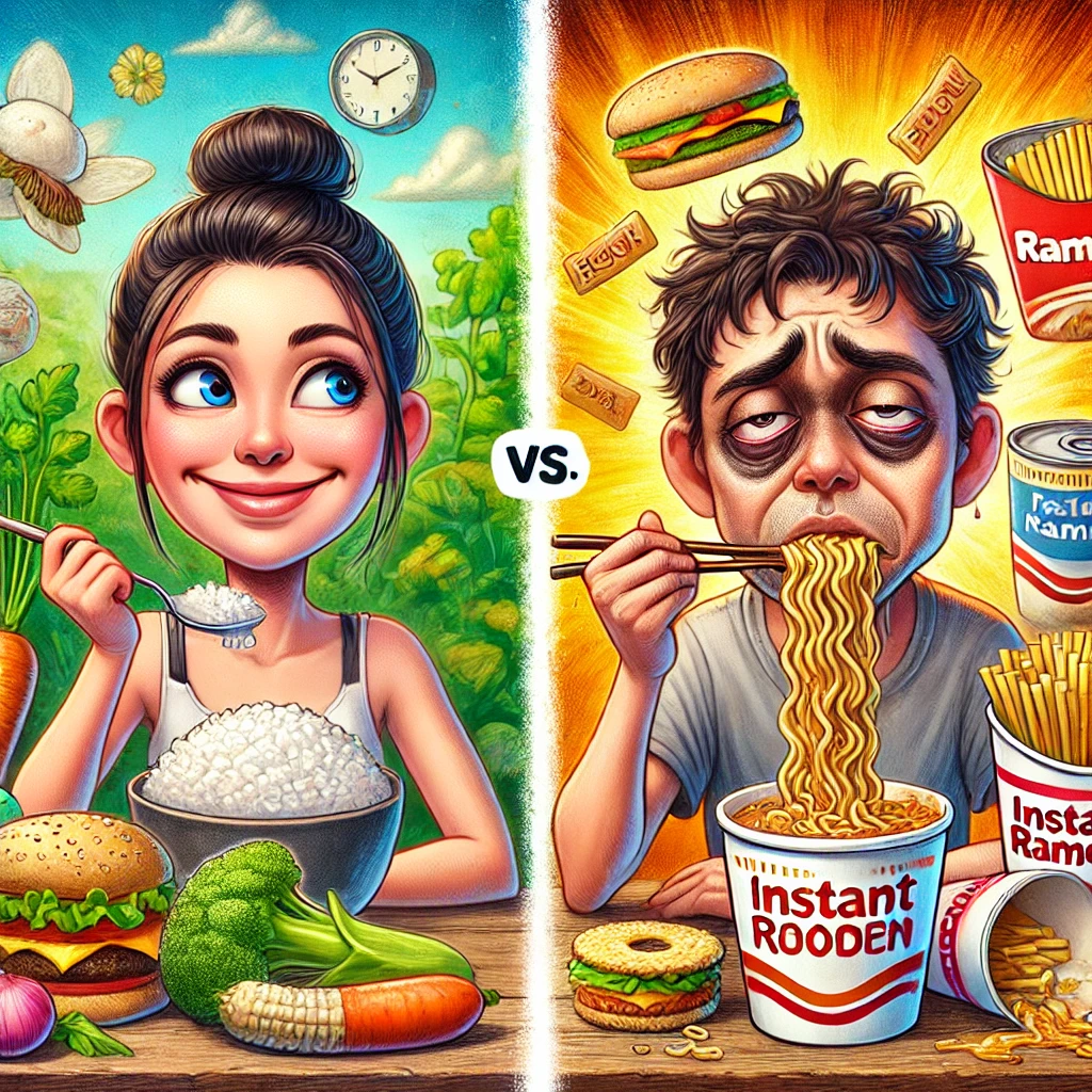 흰쌀밥 vs 라면, 다이어트에 더 해로운 건?
