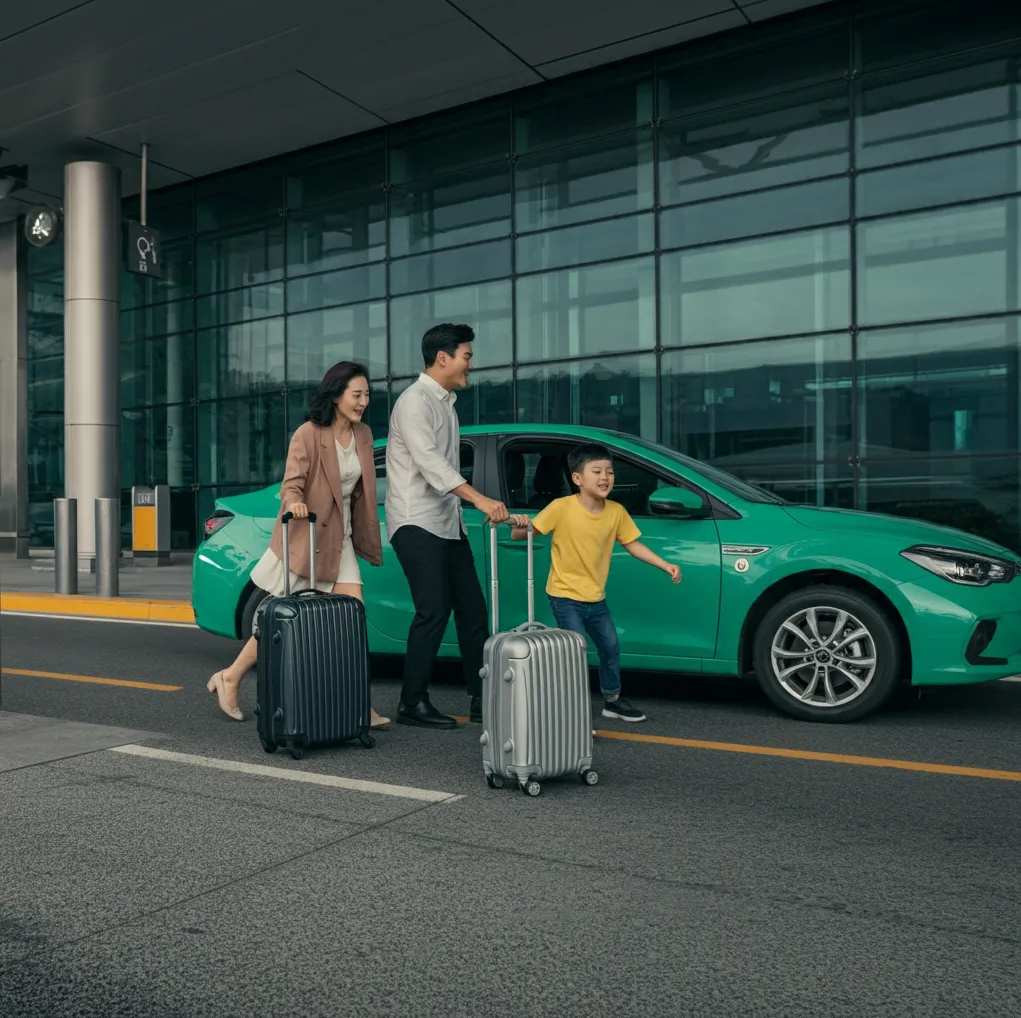 공항에서-그랩타는-한국인가족01