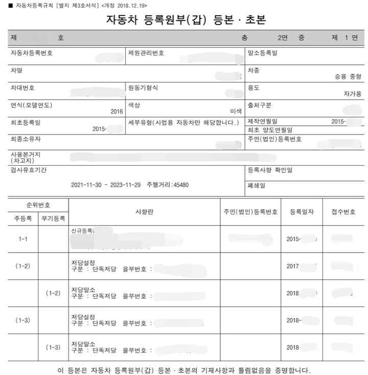 자동차등록원부발급-자동차등록원부1
