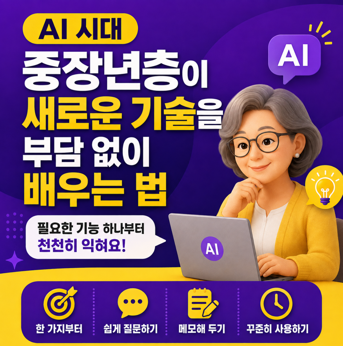 AI시대 중장년층이 배우는법
