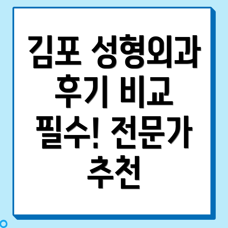 김포공항 성형외과
