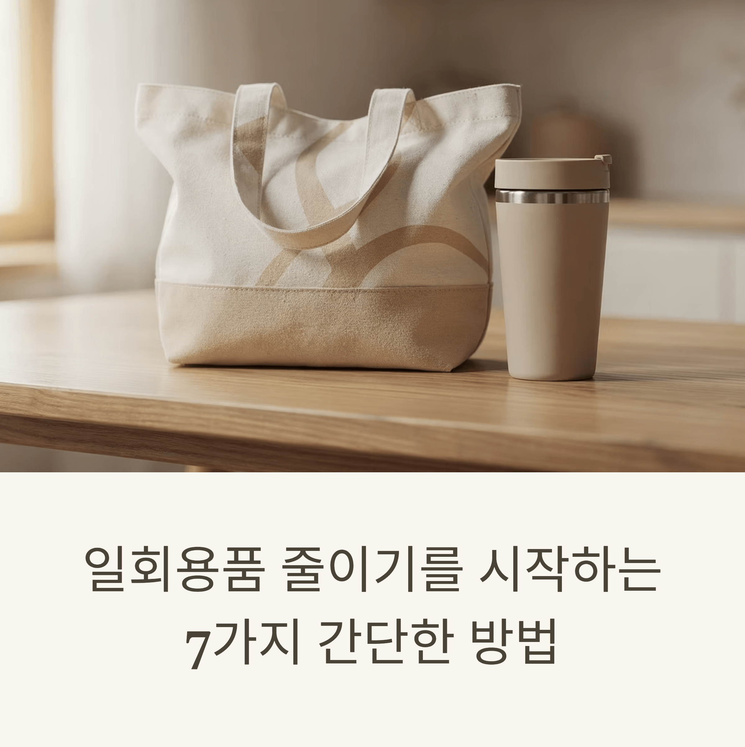 일회용품 줄이기를 시작하는 7가지 간단한 방법