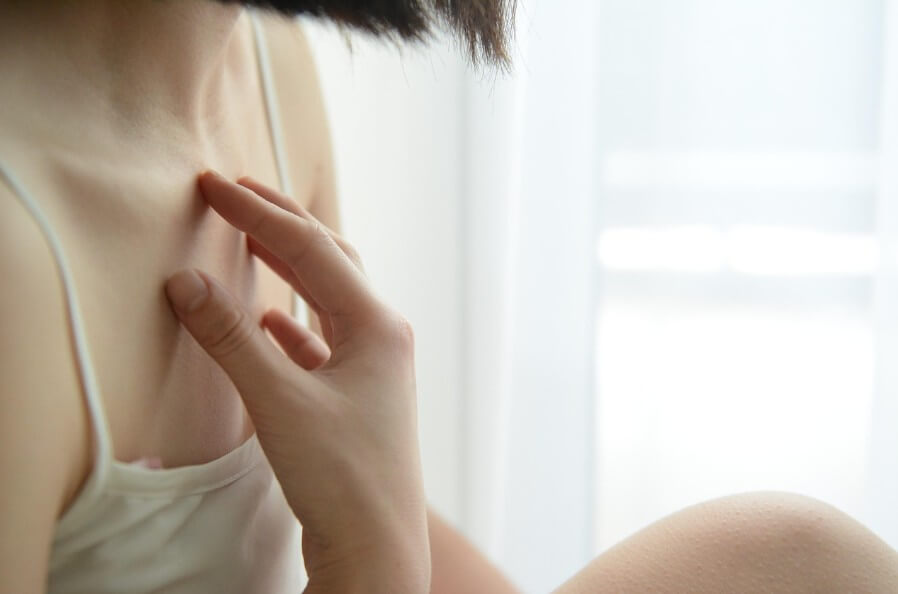 피부 마찰로 인한 발생