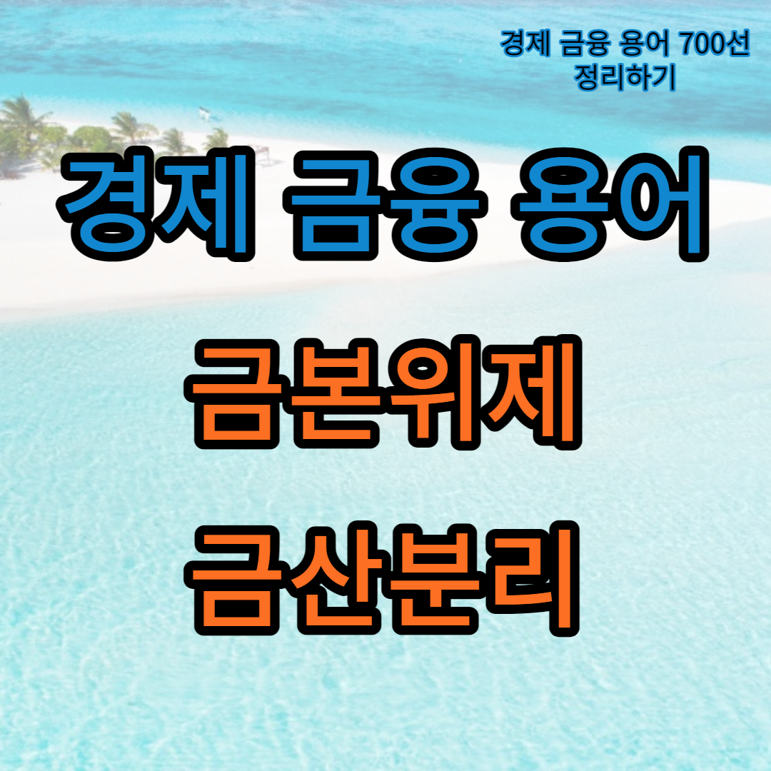 금본위제_금산분리