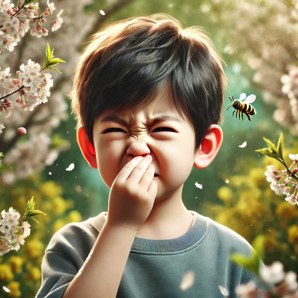 어린이 꽃가루 알레르기