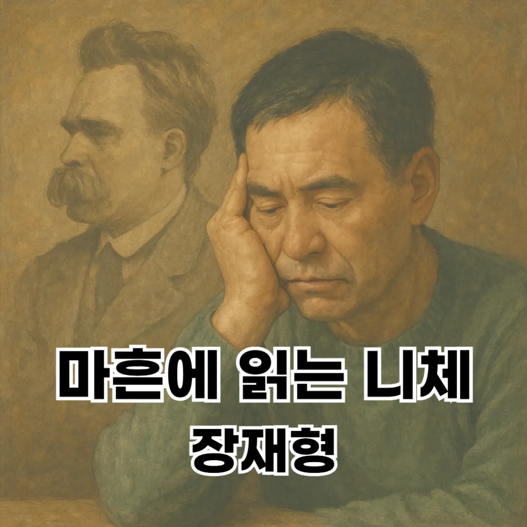 마흔의 전환점에서 삶의 방향을 다시 묻는 사색의 순간. 니체의 ‘가치 재평가’를 떠올리며 내면의 불안과 성장의 가능성을 바라보는 깊은 고요함.