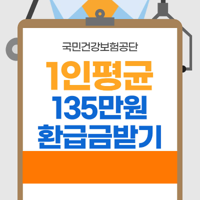 국민건강보험 본인부담금 환급금 조회