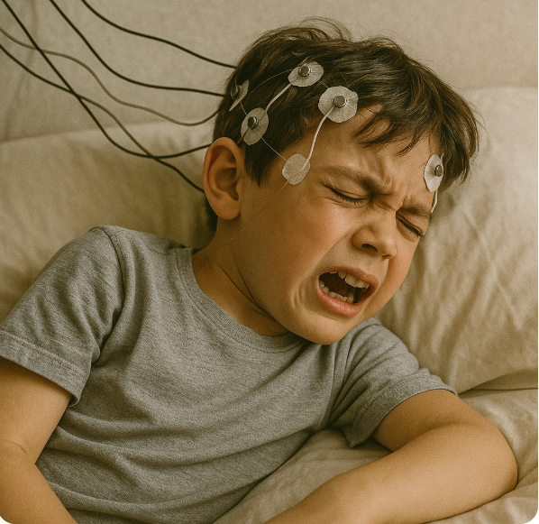 소아뇌전증환자 사진