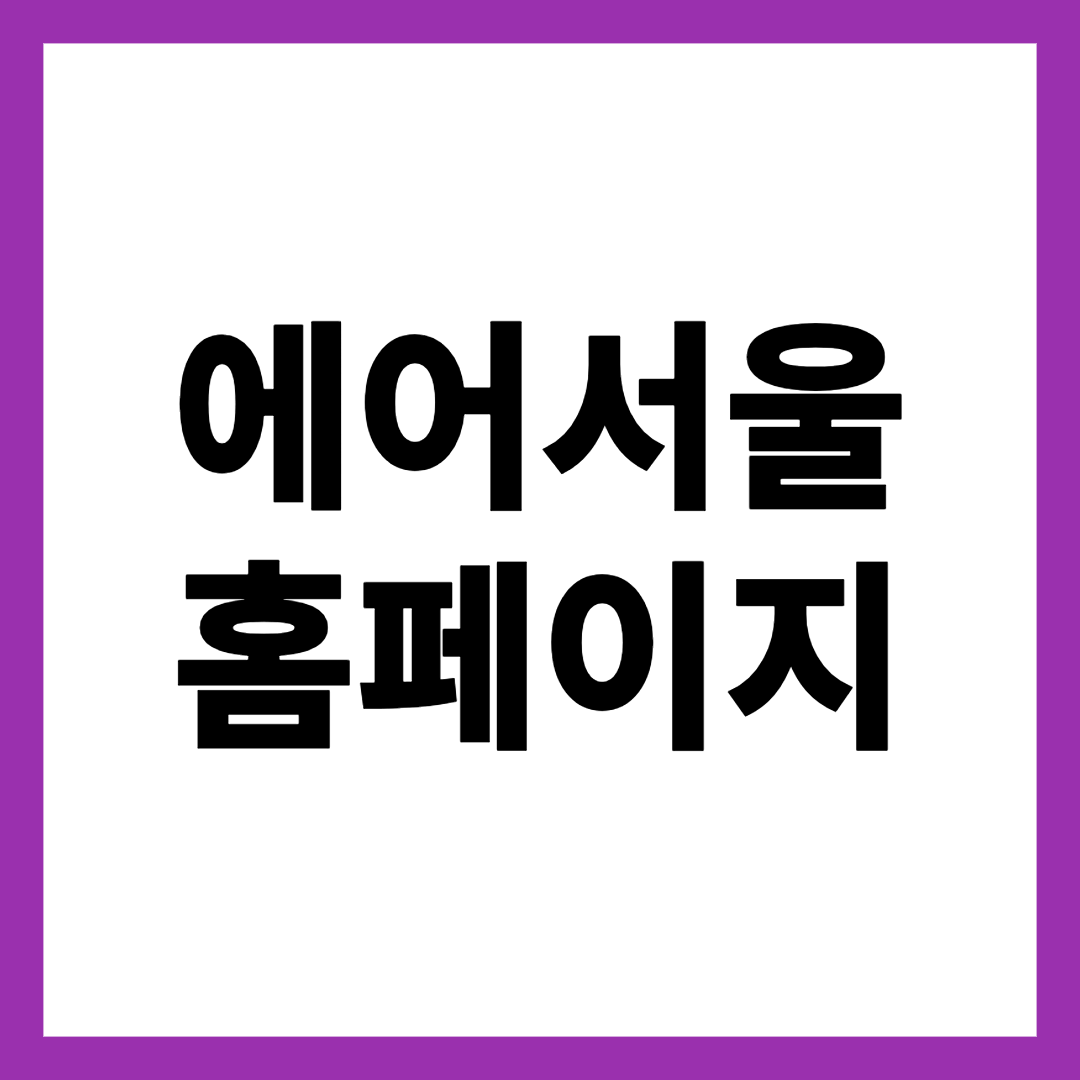 에어서울 홈페이지