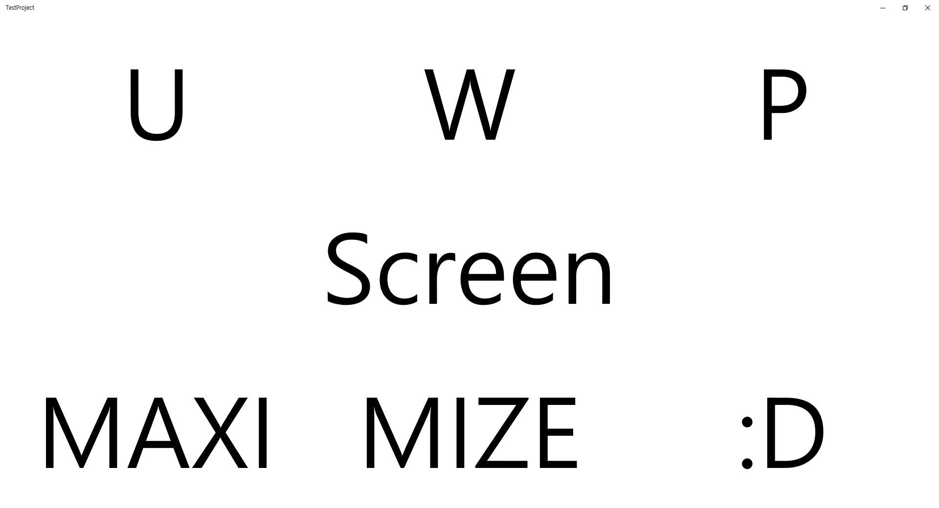 Maximize UWP Screen