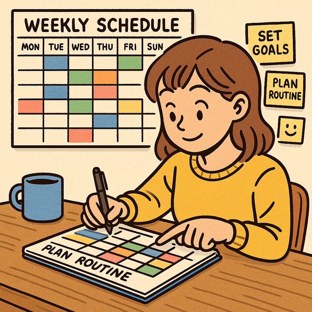 주말까지 활용하는 완벽한 주간 시간계획 세우기