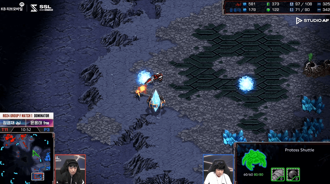 SSL 스타리그 24강 F조 1경기 멀티견제