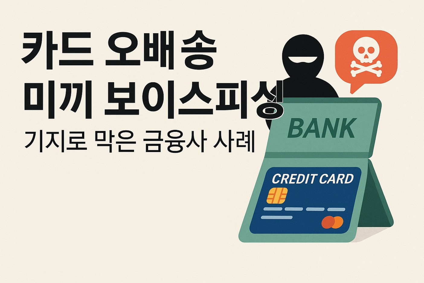 신종 보이스피싱 카드 오배송