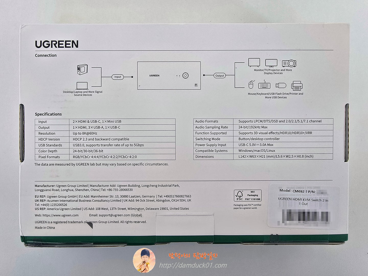 UGREEN HDMI KVM 스위치