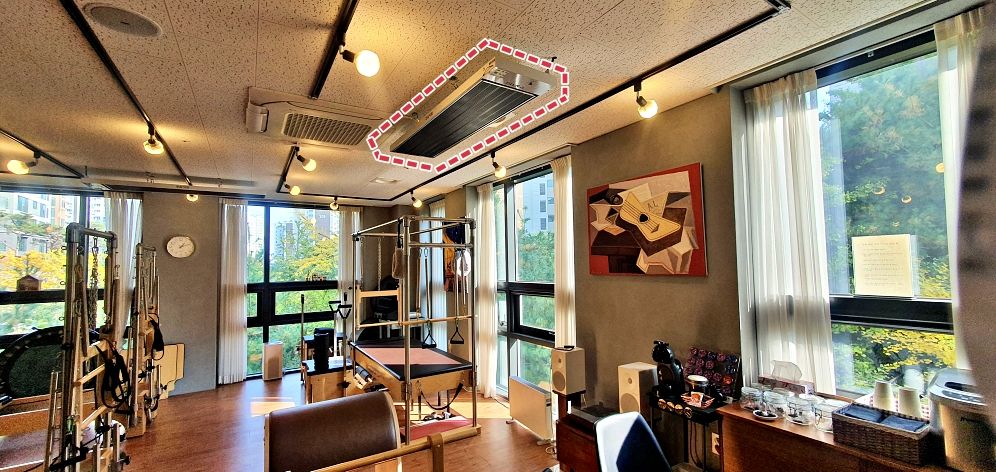 업소용 전기난로_필라테스 강습소