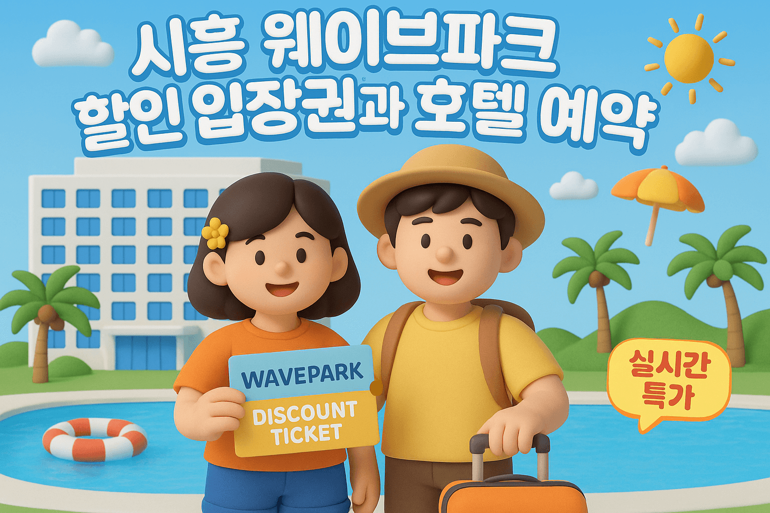 시흥 웨이브파크 할인 입장권과 호텔 예약 꿀팁 총정리