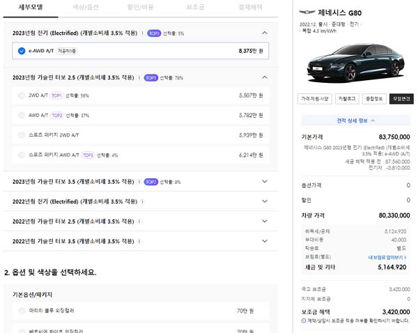 제네시스G80