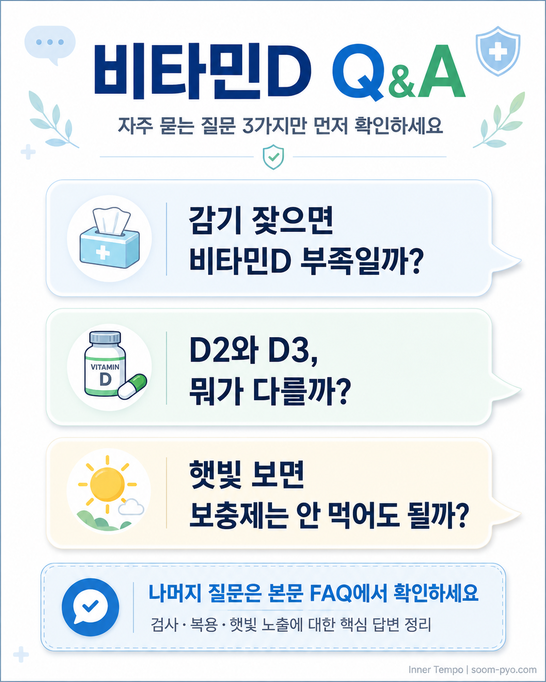 비타민D 자주 묻는 질문 안내