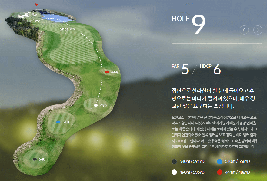 롯데스카이힐제주 컨트리클럽 오션코스 9