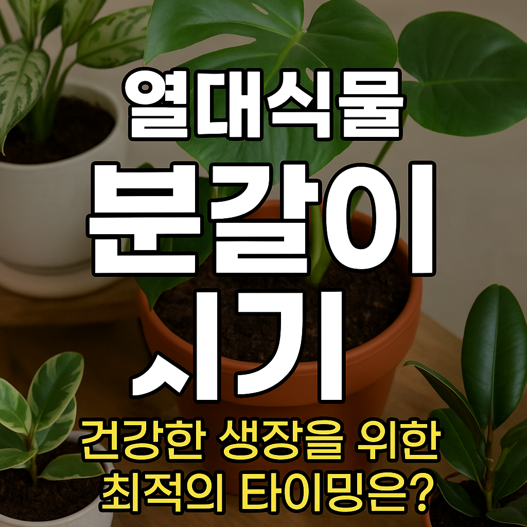 열대식물 분갈이 시기