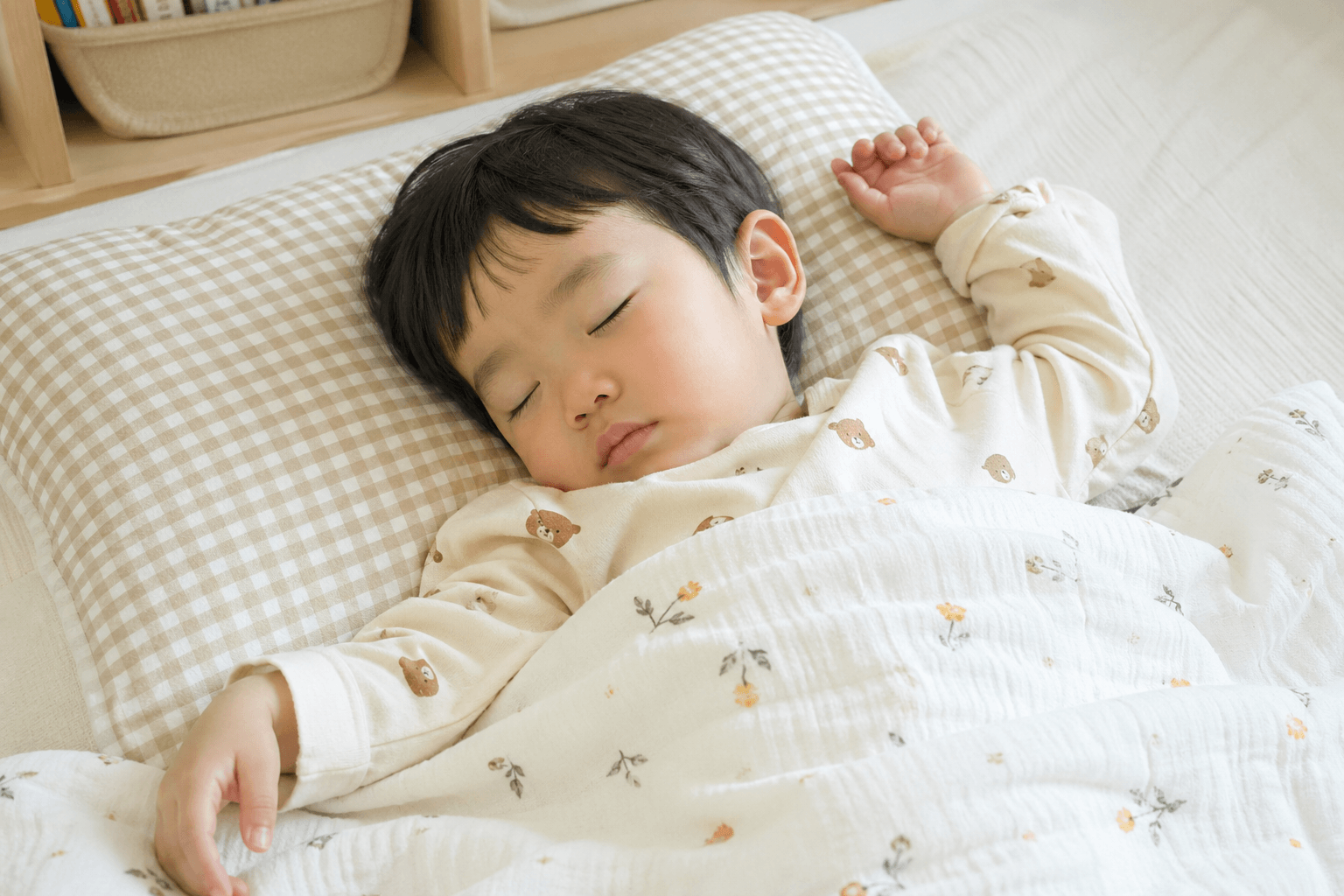 낮잠을 자는 3세 아이