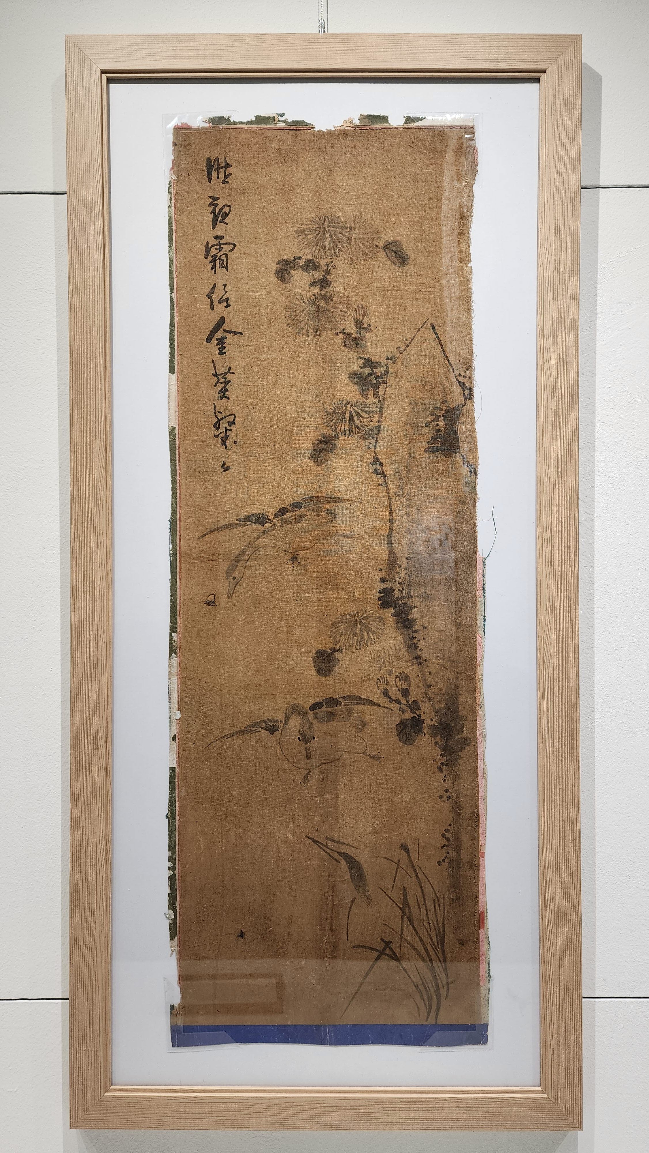 화조도(花島圖) / 98.3×33cm / 김철순 기증