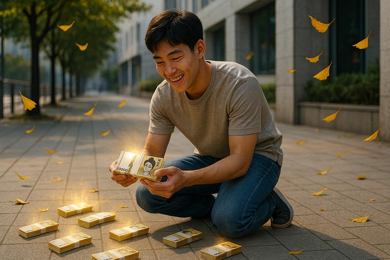 돈 줍는 꿈 해몽 - 예상치 못한 기회의 징조